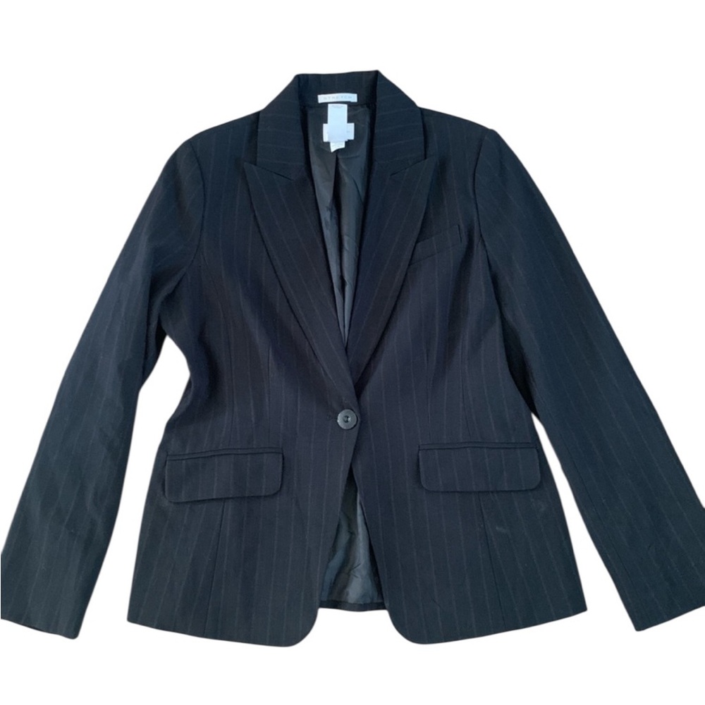 Emma James Striped Womens Blazer Jacket Size 12 - Picture 2 of 7